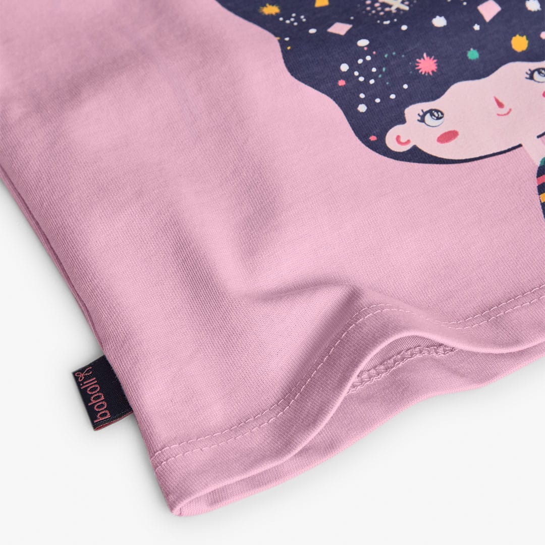 T-shirt manga comprida | BOBOLI | Rosa