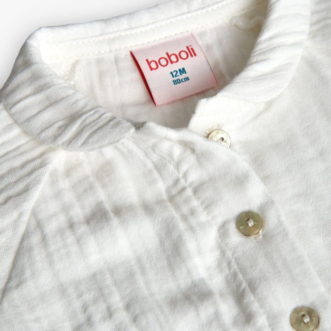Camisa de menina branca | BOBOLI