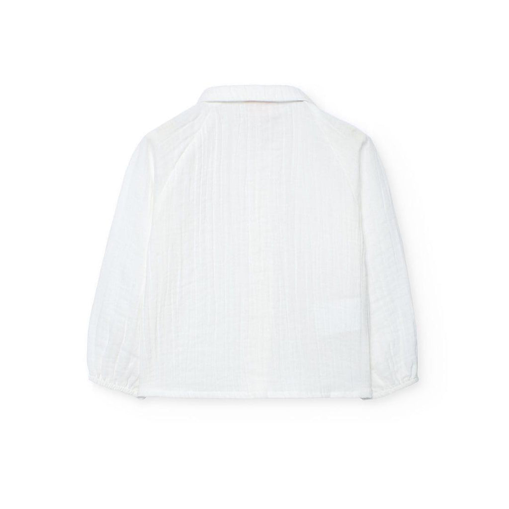 Camisa de menina branca | BOBOLI