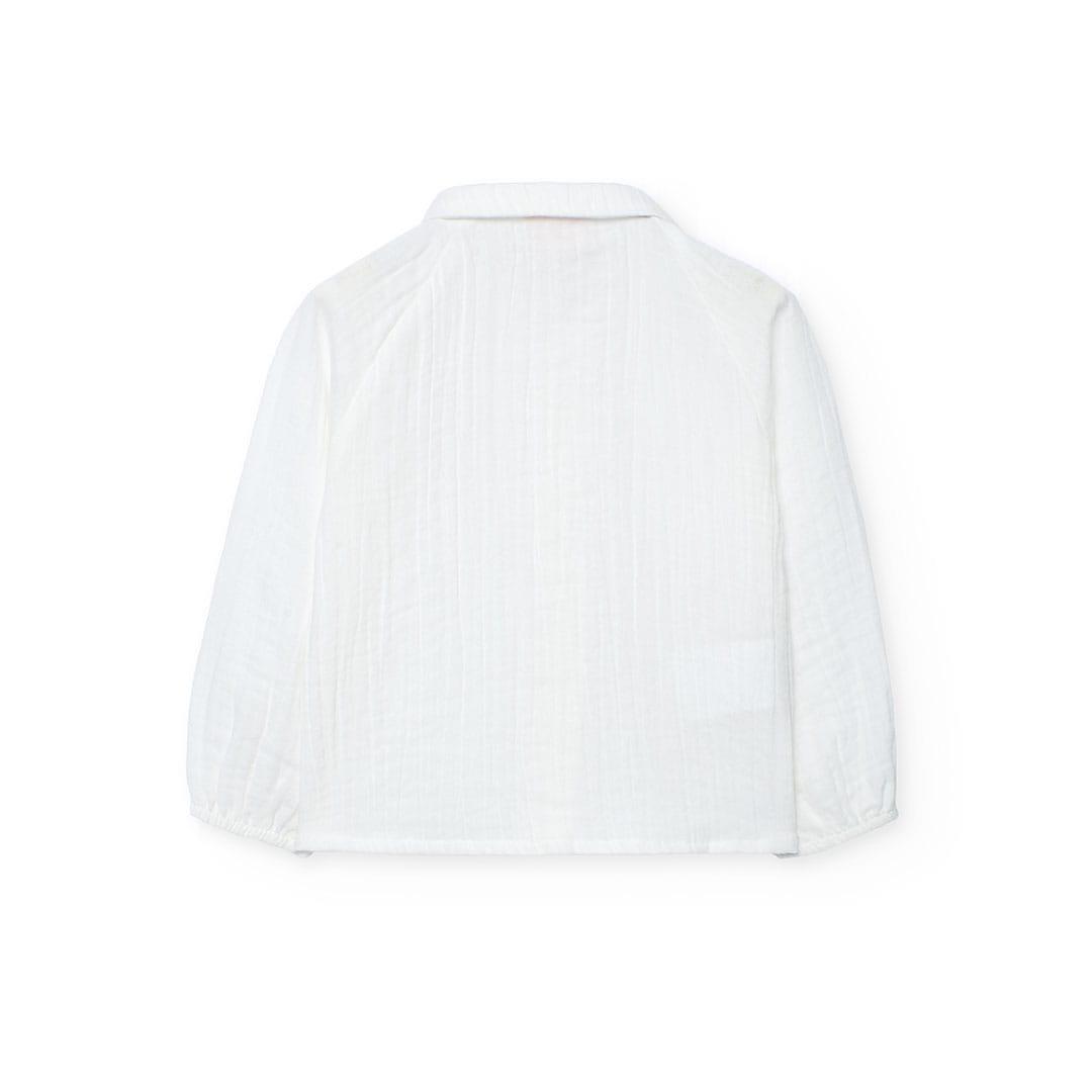 Camisa de menina branca | BOBOLI