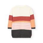 Vestido malha | Cor de laranja flor| BOBOLI