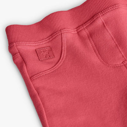 Leggins  Básicas de Malha de Algodão Rosa