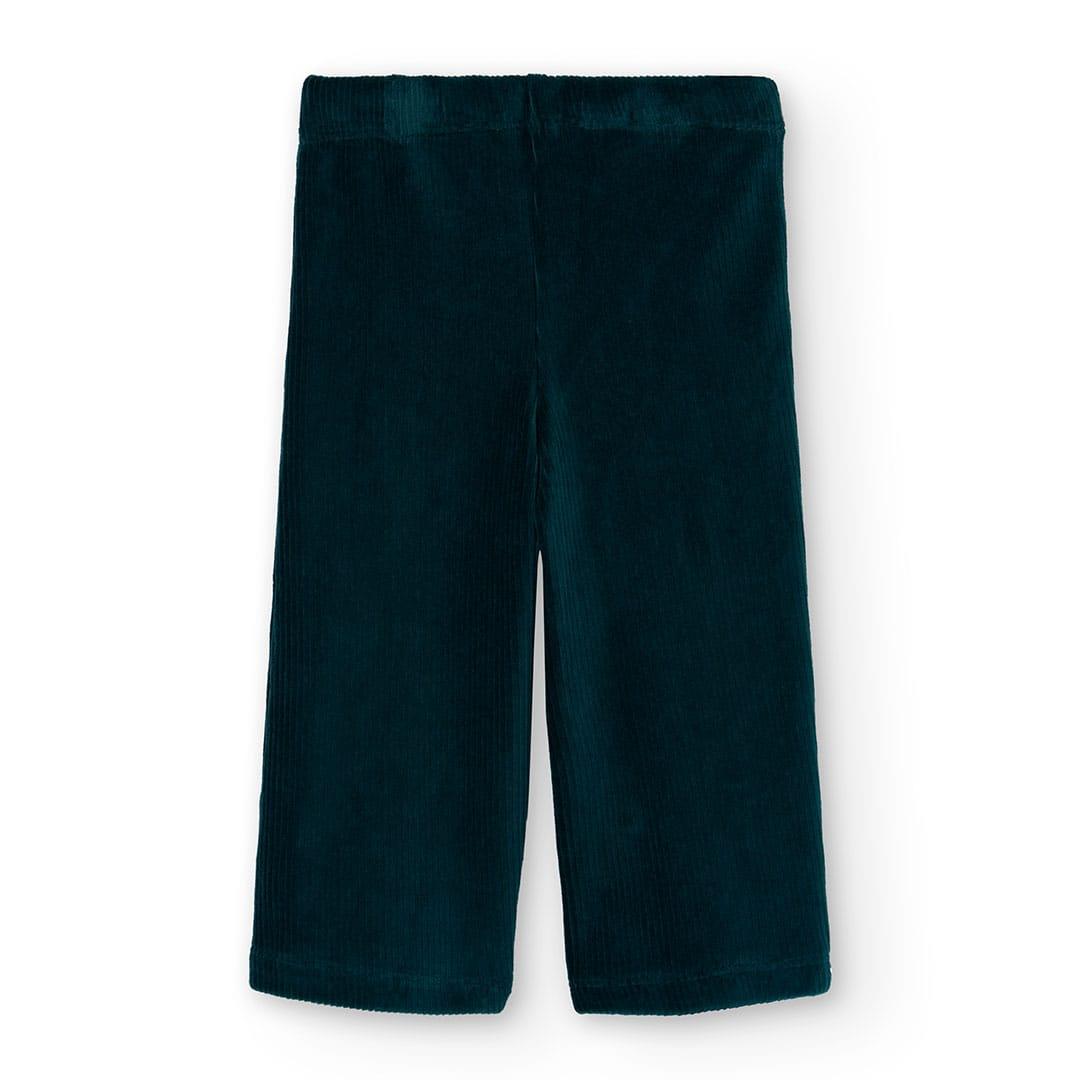 Leggins de veludo para menina | BOBOLI | Verde