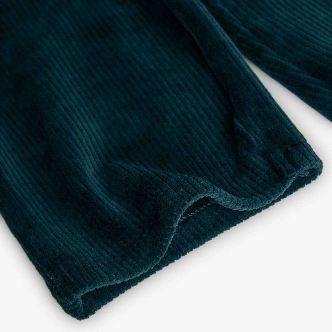 Leggins de veludo para menina | BOBOLI | Verde