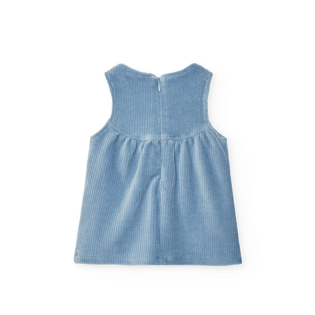 Conjunto de saia/jardineira e body em algodão | BOBOLI