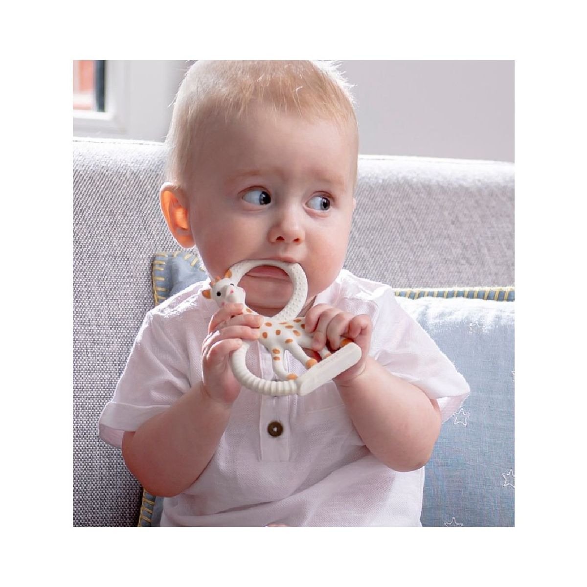 Anel de dentição SO'PURE Sophie la girafe (de borracha natural)