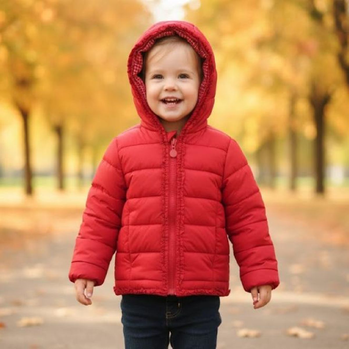 Casaco Inverno Criança Vermelho