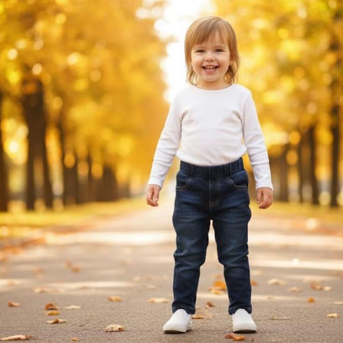 Calças Ganga cardada Criança | Cintura Elástica Conforto