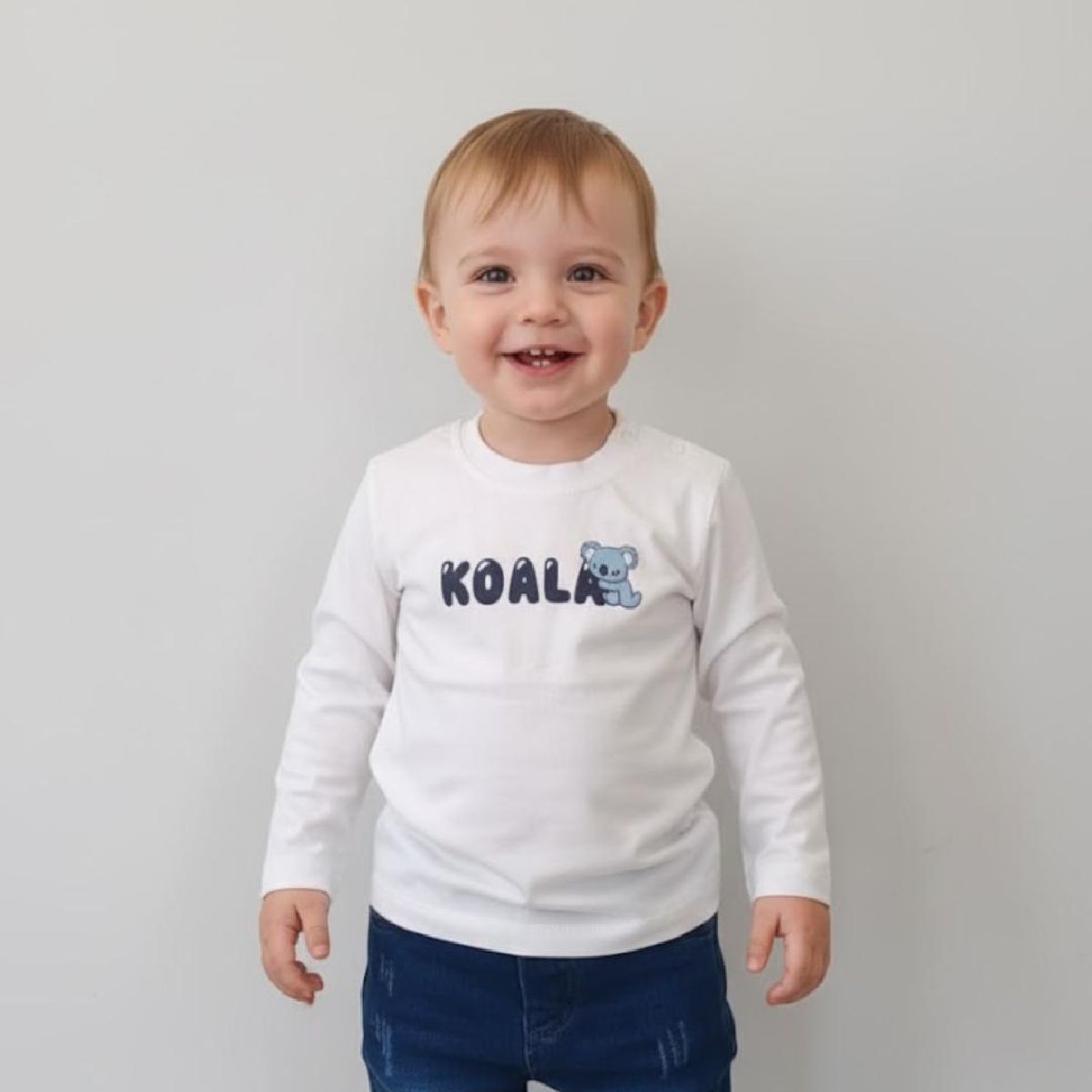 T-shirt manga comprida | KOALA | Azul