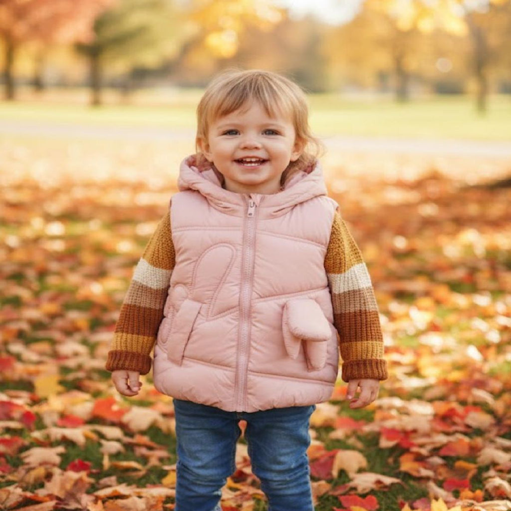 Colete Acolchoado com Capuz e Pelo Interior | Camada Quente para o Inverno