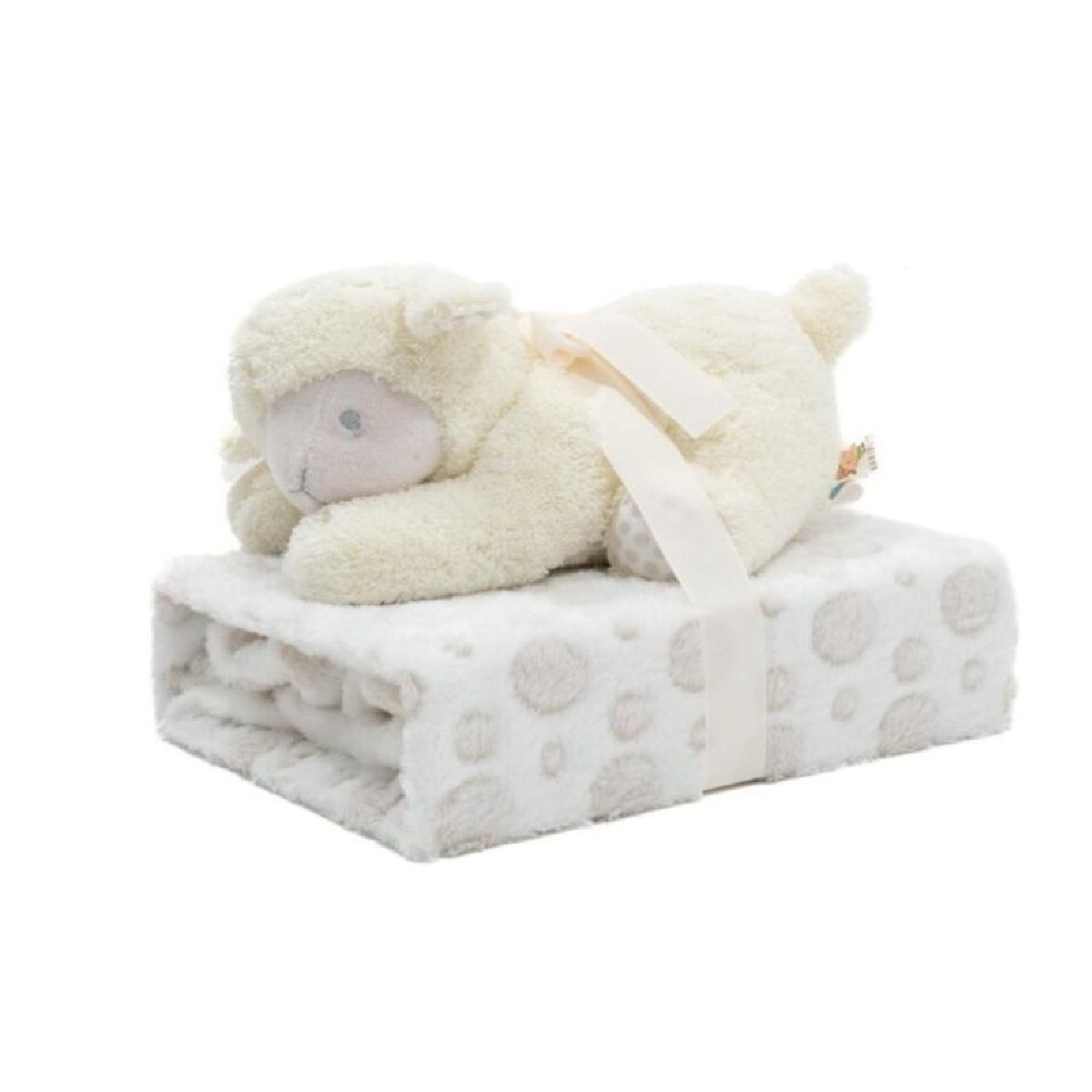 Ovelha de peluche com manta