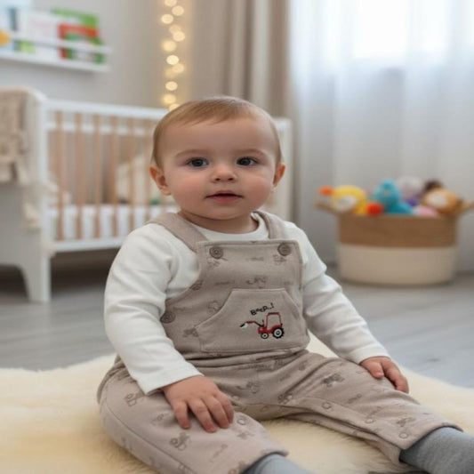 Jardineira com camisola manga comprida | Menino | Cardado