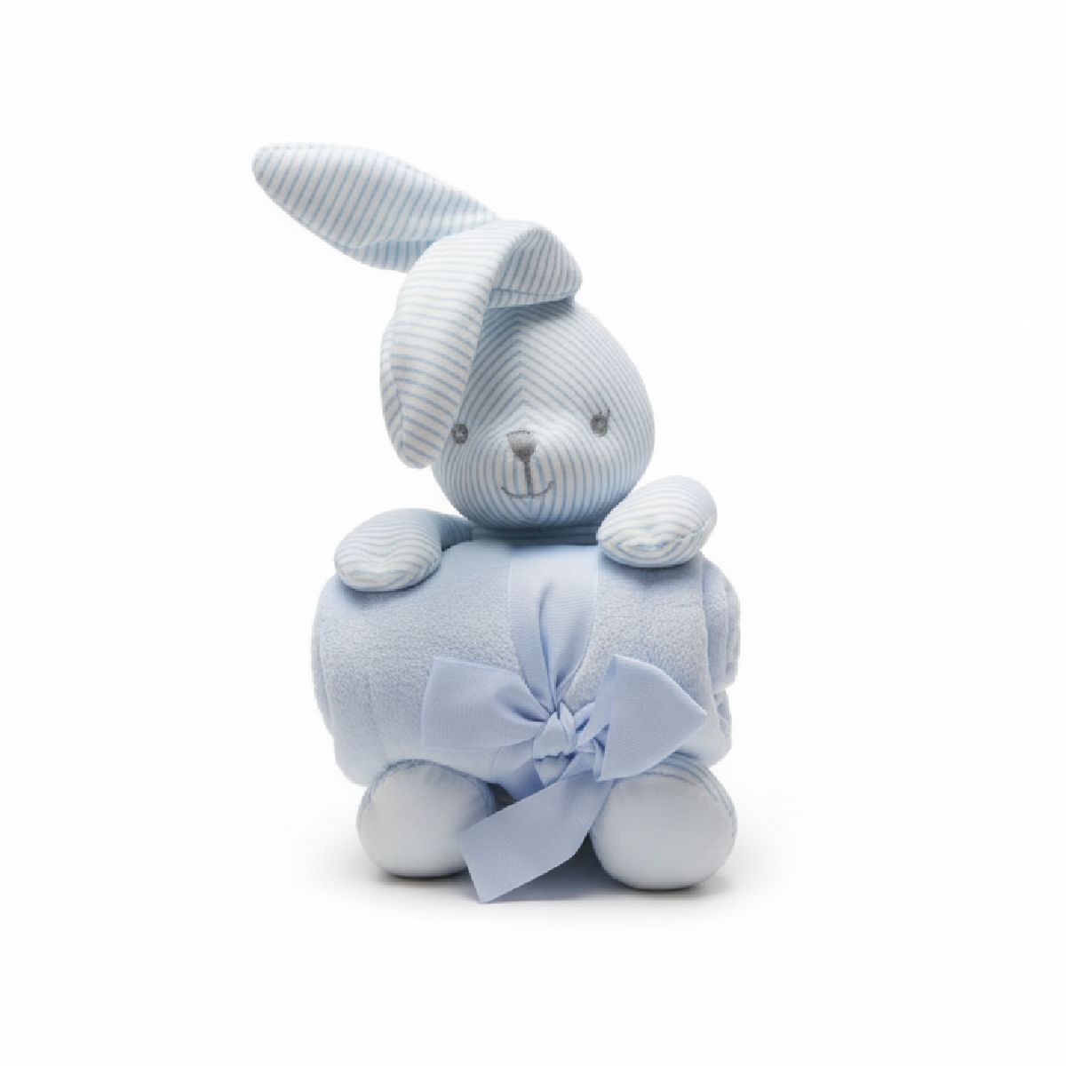 Coelho de peluche com manta