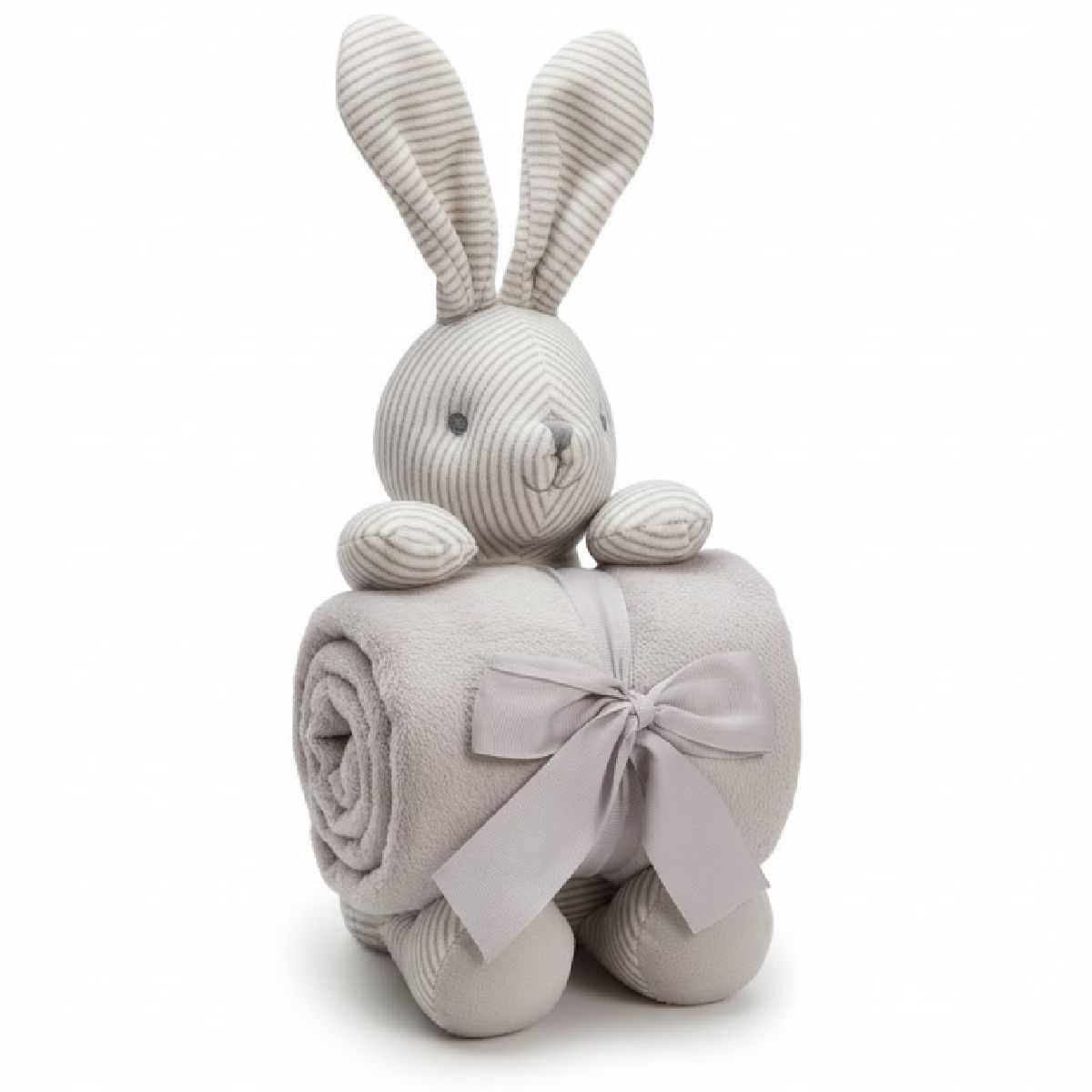 Coelho de peluche com manta