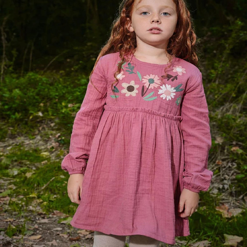 Vestido floral cor-de-rosa | BOBOLI