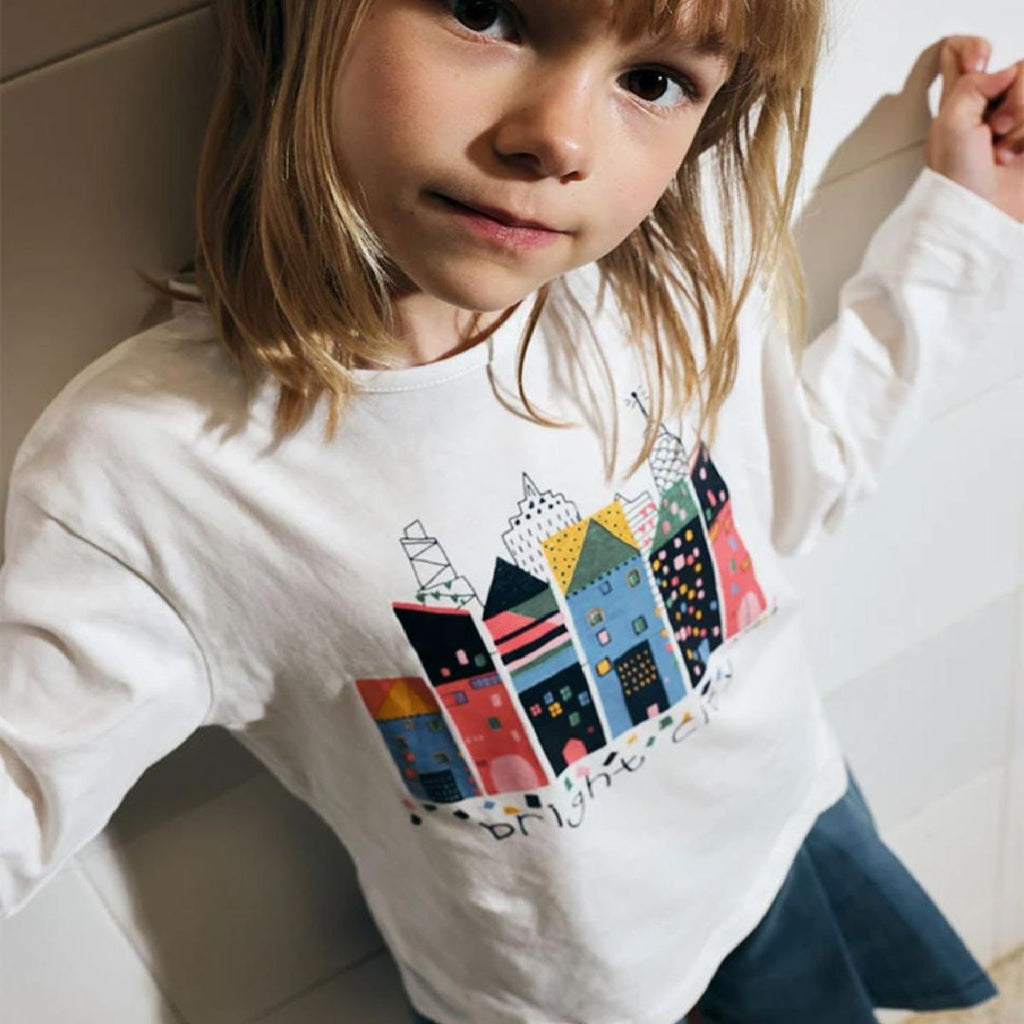 T-shirt manga comprida edifícios | BOBOLI