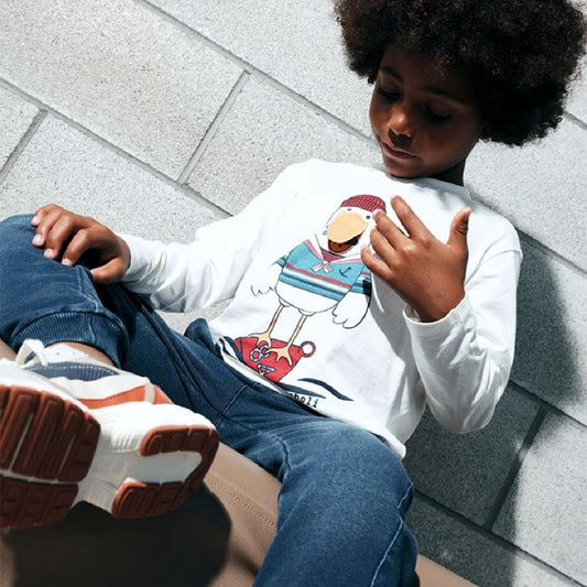 T-shirt manga comprida | BOBOLI