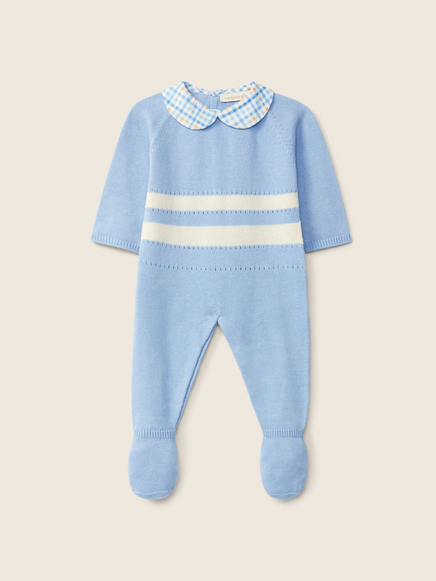 Babygrow tricotado em algodão orgânico | SUMMER TIME