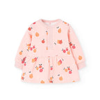 Vestido Bebé com Estampa de Frutas – Delicado e Confortável para o Inverno