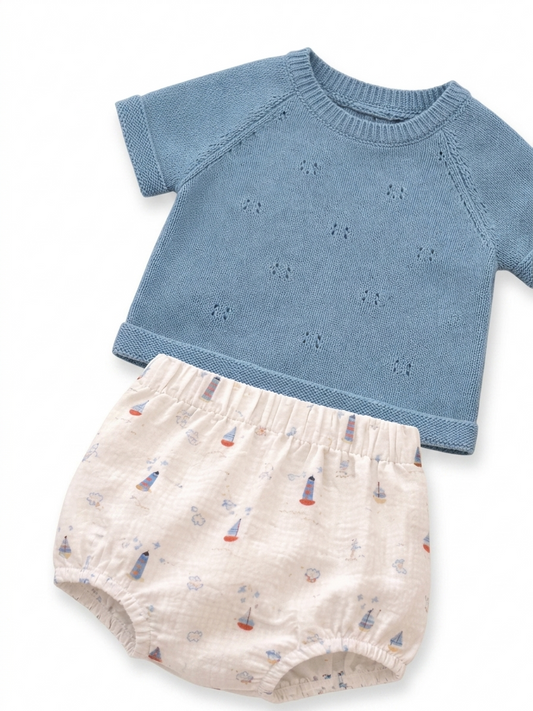 Conjunto 2pç para Menino "Blue Sea" - Babi