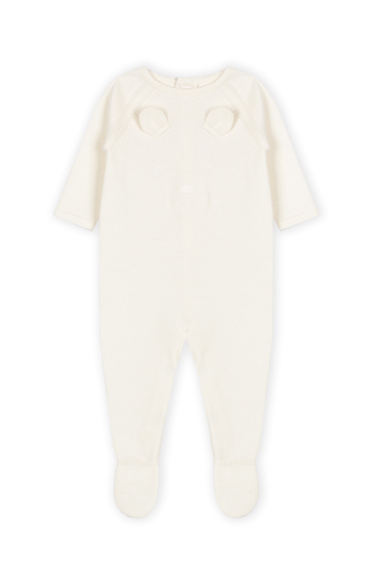 Babygrow de recém nascido em algodão orgânico bordado