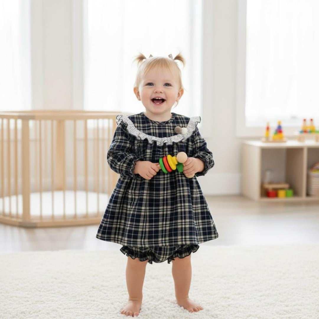 Vestido com tapa fralda
