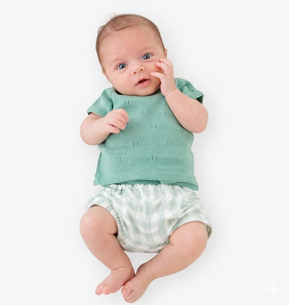 Conjunto 2pç para bebé Menino "Mint Green" - Babi