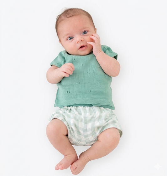 Conjunto 2pç para bebé Menino "Mint Green" - Babi