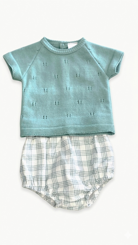 Conjunto 2pç para bebé Menino "Mint Green" - Babi